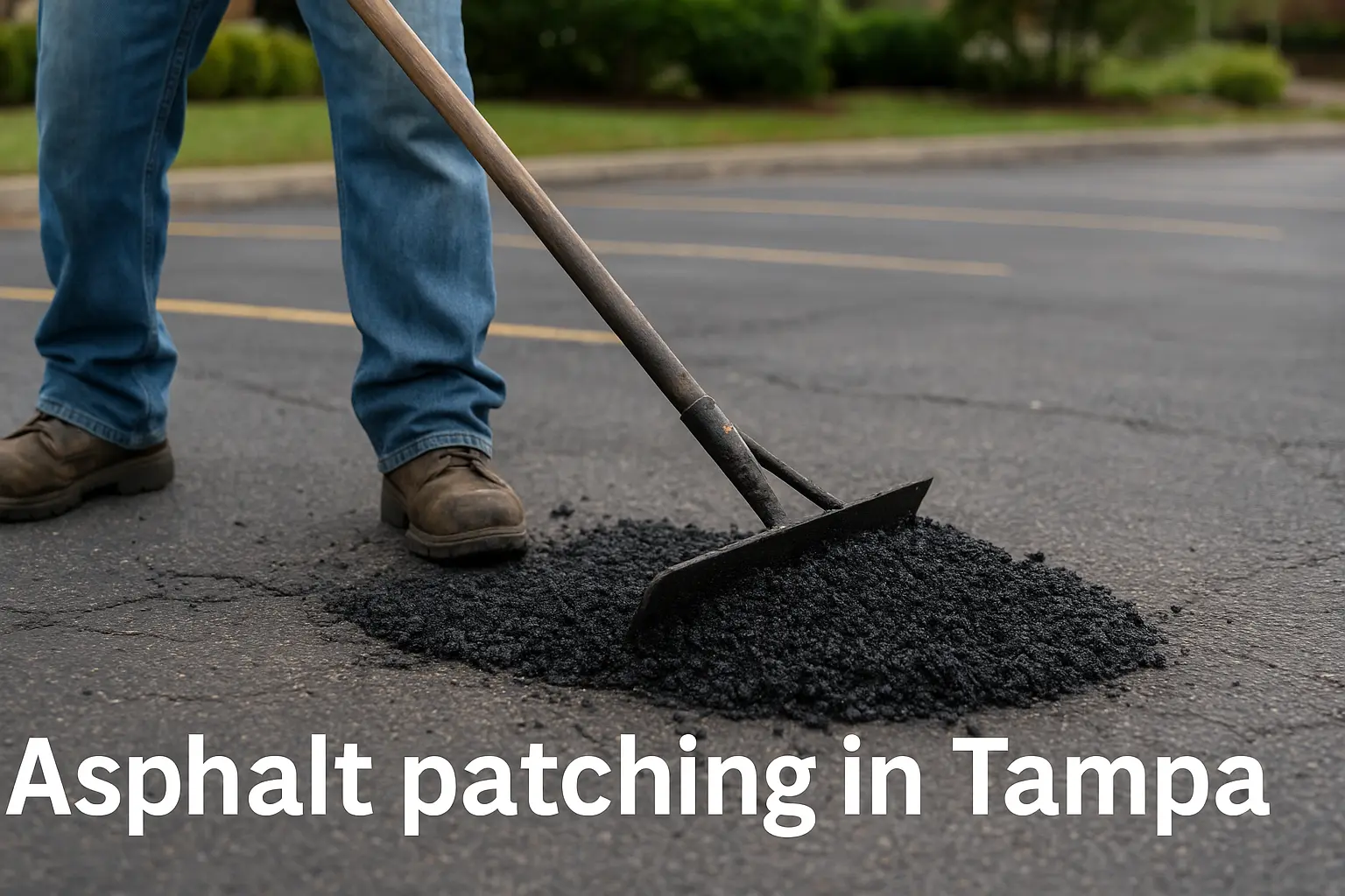 Asphalt patching in Tampa by westshore paving