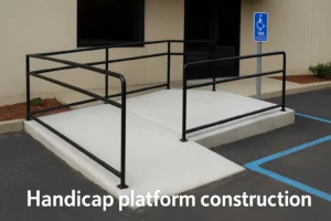 Handicap Platform Construction in Tampa Accessible Solutions by West Shore Paving