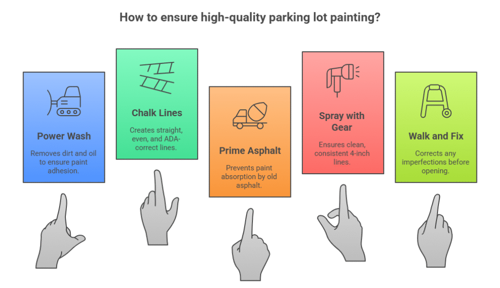 How We Paint Your Lot Right