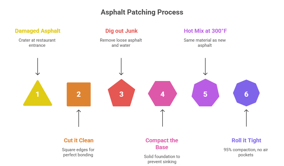 Our Asphalt Patching Tampa Process – Done in Hours