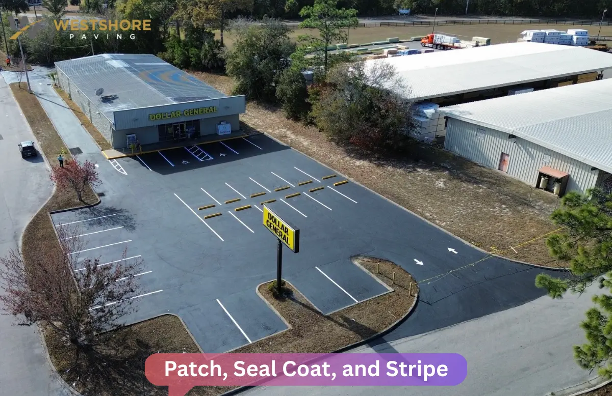 Patch, Seal Coat, and Stripe Tampa: Quick Parking Lot Refresh