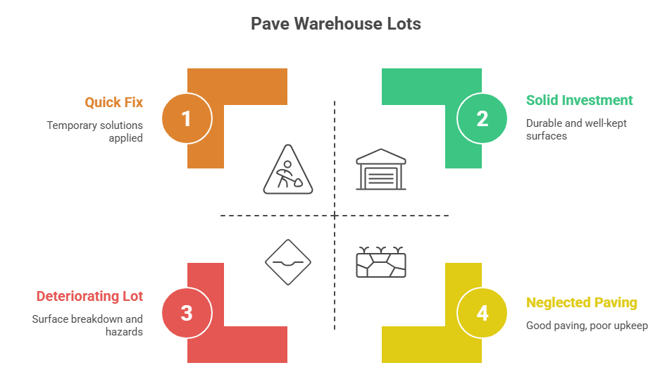 Why Warehouse Lots Need Proper Paving