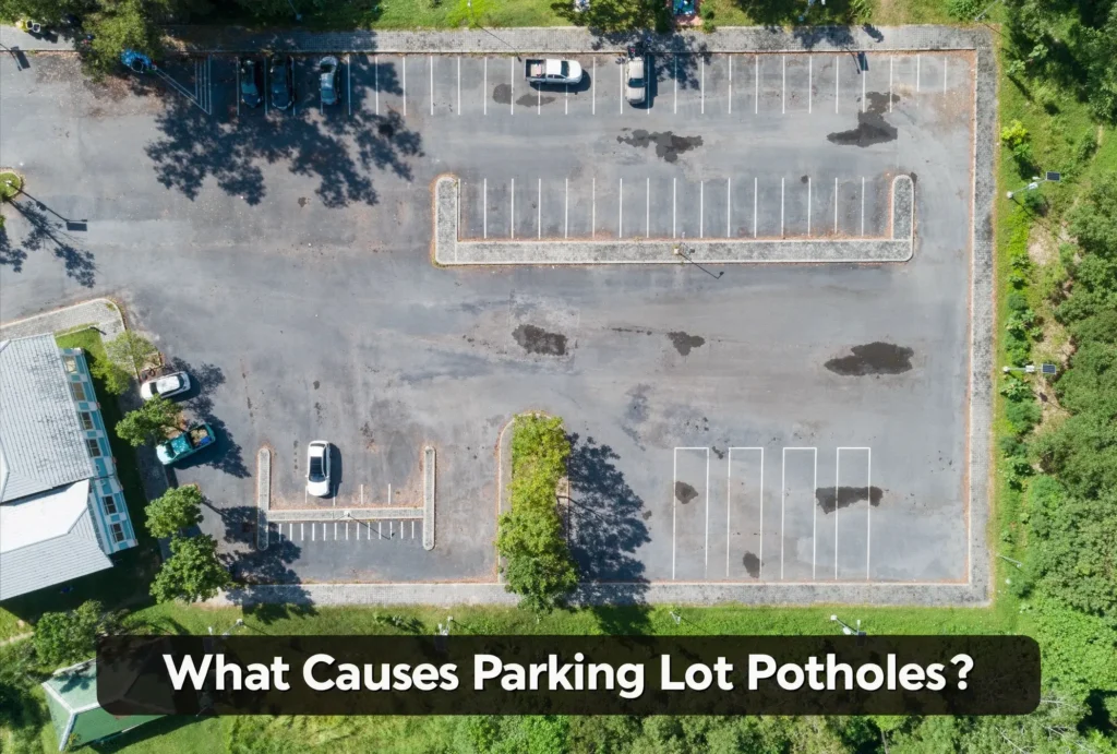 What causes parking lot potholes in Tampa explained by WestShore Paving