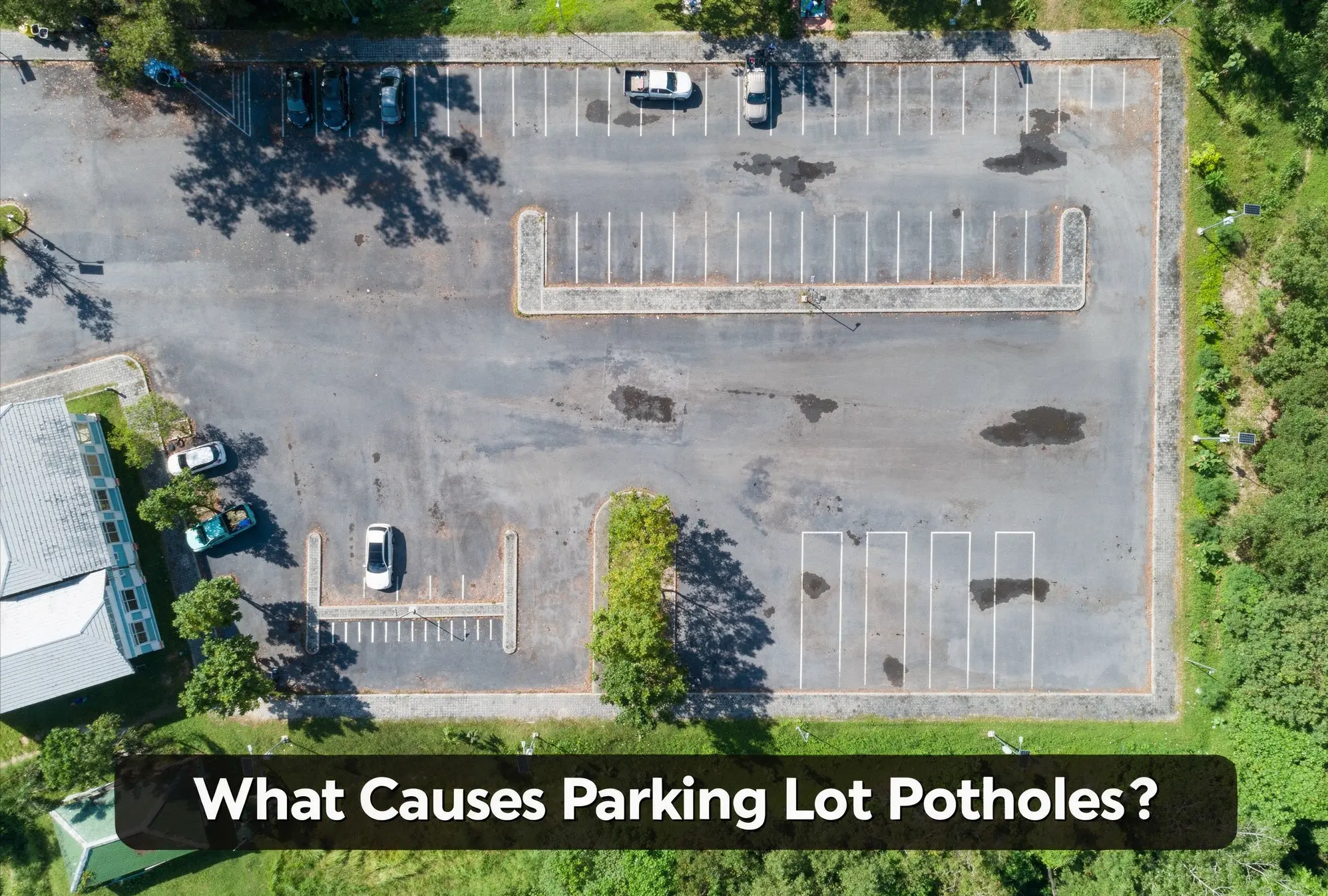 What causes parking lot potholes in Tampa explained by WestShore Paving